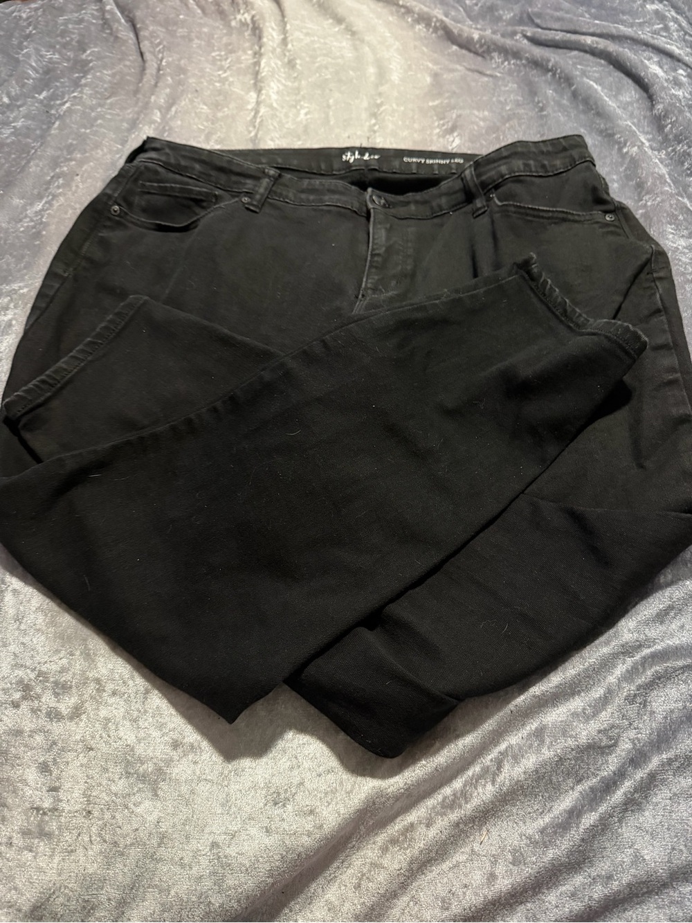 Style & Co. Black Curvy Skinny Leg Jeans